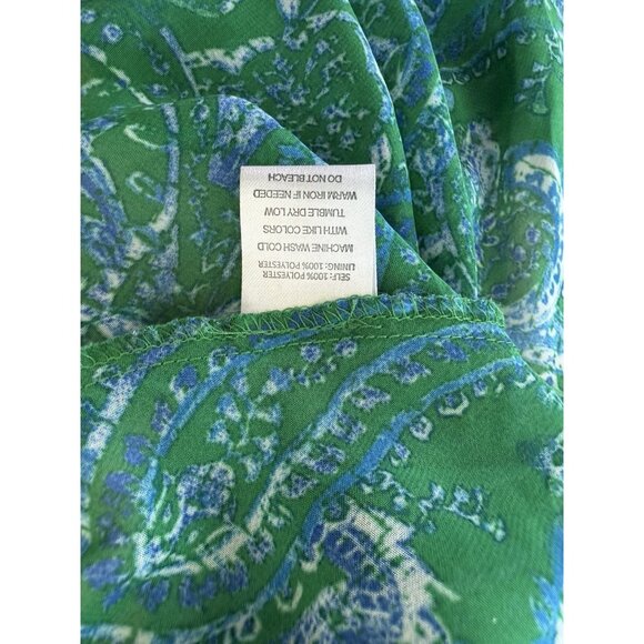 Indigo Rose Size XL Multicolor Paisley Long Sleeve Chiffon with VNeck Long Dress - Picture 12 of 13